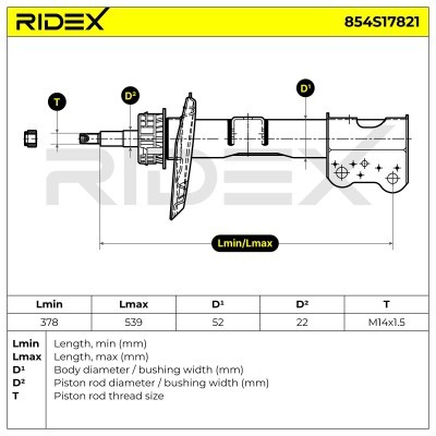 Amortyzator RIDEX 854S17821 854S17821 - foto 8