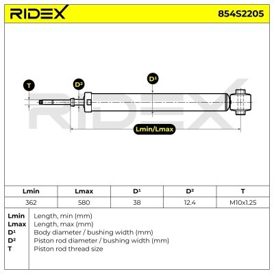 Amortyzator RIDEX 854S2205 854S2205 - foto 7