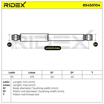 Amortyzator RIDEX 854S0104 854S0104 - foto 10
