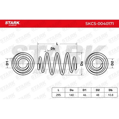 Sprężyna Zawieszenia Stark SKCS-0040171 SKCS-0040171 - foto 6