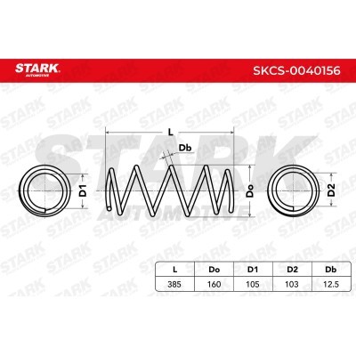 Sprężyna Zawieszenia Stark SKCS-0040156 SKCS-0040156 - foto 6