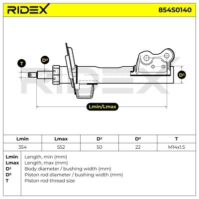 Amortyzator RIDEX 854S0140 854S0140 - foto 6