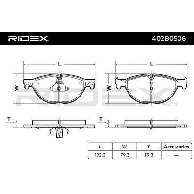 Klocki hamulcowe RIDEX 402B0506 402B0506 - foto 4