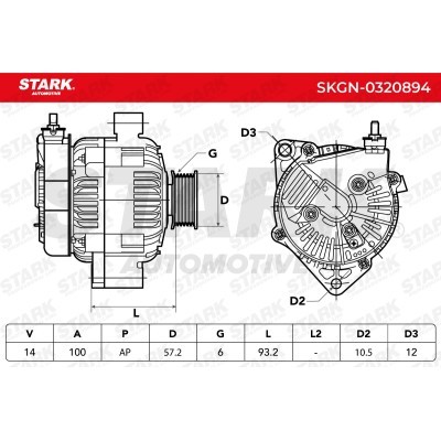 Alternator Stark SKGN-0320894 SKGN-0320894 - foto 7