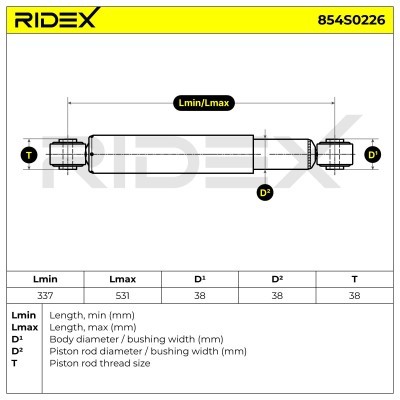 Amortyzator RIDEX 854S0226 854S0226 - foto 8