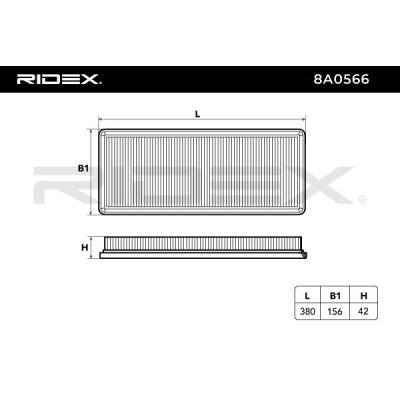 Filtr Powietrza RIDEX 8A0566 8A0566 - foto 6