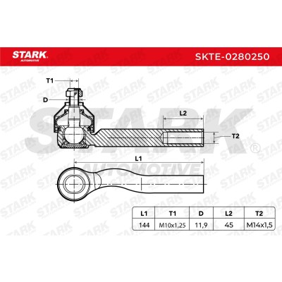 Końcówka drążka kierowniczego Stark SKTE-0280250 SKTE-0280250 - foto 5