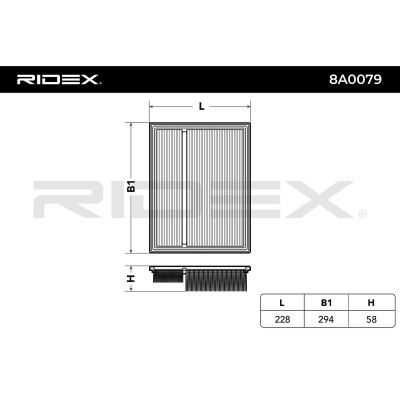Filtr Powietrza RIDEX 8A0079 8A0079 - foto 7