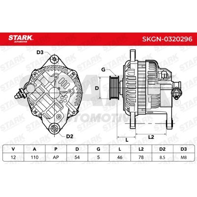 Alternator Stark SKGN-0320296 SKGN-0320296 - foto 5
