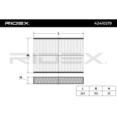 Filtr Kabinowy RIDEX 424I0219 424I0219 - foto 3