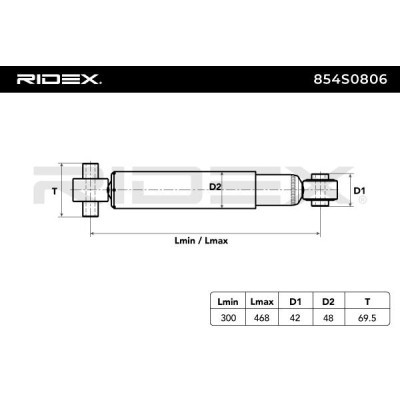Amortyzator RIDEX 854S0806 854S0806 - foto 4