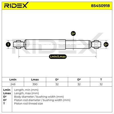 Amortyzator RIDEX 854S0918 854S0918 - foto 4