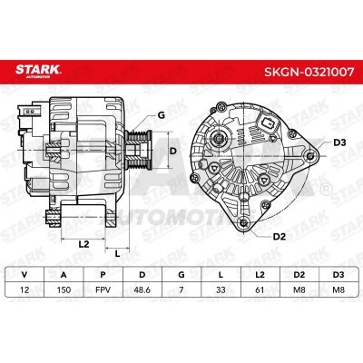 Alternator Stark SKGN-0321007 SKGN-0321007 - foto 4
