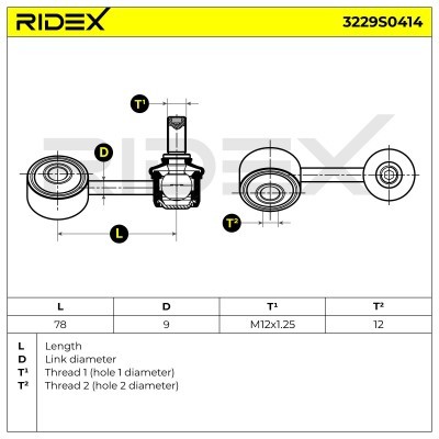 Łącznik Stabilizatora RIDEX 3229S0414 3229S0414 - foto 5