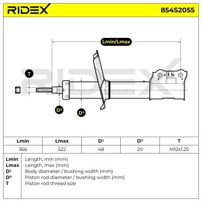 Amortyzator RIDEX 854S2055 854S2055 - foto 8