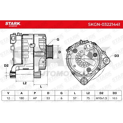 Alternator Stark SKGN-03221441 SKGN-03221441 - foto 7