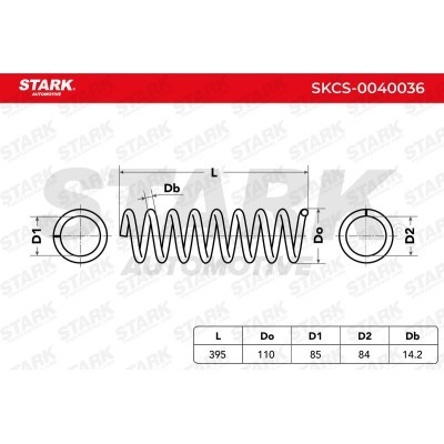 Sprężyna Zawieszenia Stark SKCS-0040036 SKCS-0040036 - foto 6