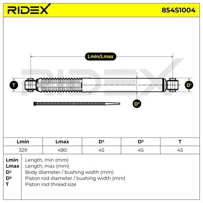 Amortyzator RIDEX 854S1004 854S1004 - foto 7