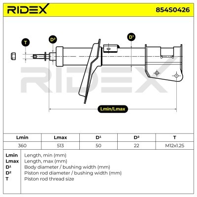 Amortyzator RIDEX 854S0426 854S0426 - foto 6