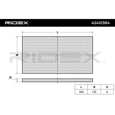 Filtr Kabinowy RIDEX 424I0384 424I0384 - foto 3
