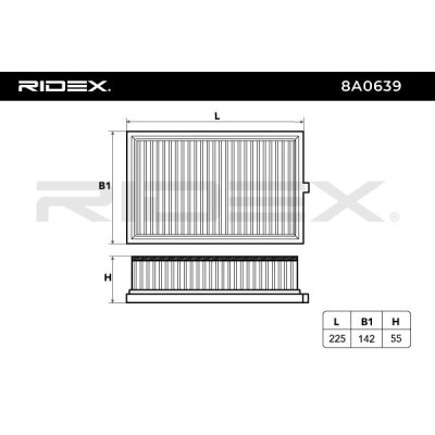 Filtr Powietrza RIDEX 8A0639 8A0639 - foto 6