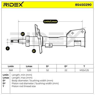 Amortyzator RIDEX 854S0290 854S0290 - foto 6