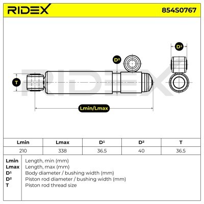 Amortyzator RIDEX 854S0767 854S0767 - foto 8