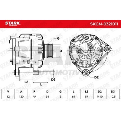 Alternator Stark SKGN-0321011 SKGN-0321011 - foto 7