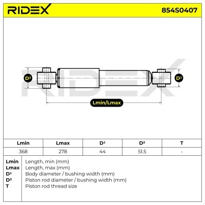 Amortyzator RIDEX 854S0407 854S0407 - foto 8