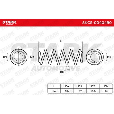 Sprężyna Zawieszenia Stark SKCS-0040490 SKCS-0040490 - foto 5