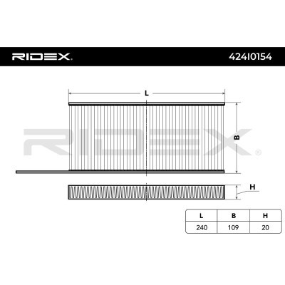 Filtr Kabinowy RIDEX 424I0154 424I0154 - foto 3