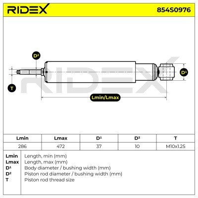 Amortyzator RIDEX 854S0976 854S0976 - foto 6