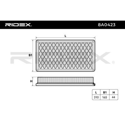Filtr Powietrza RIDEX 8A0423 8A0423 - foto 6