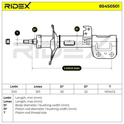 Amortyzator RIDEX 854S0501 854S0501 - foto 5