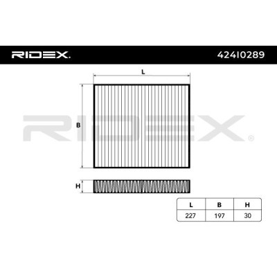 Filtr Kabinowy RIDEX 424I0289 424I0289 - foto 6