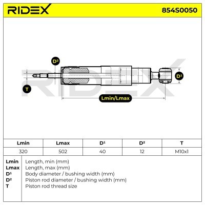 Amortyzator RIDEX 854S0050 854S0050 - foto 7