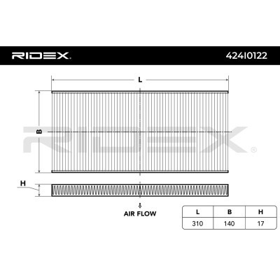 Filtr Kabinowy RIDEX 424I0122 424I0122 - foto 4