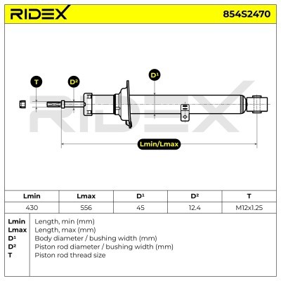 Amortyzator RIDEX 854S2470 854S2470 - foto 8