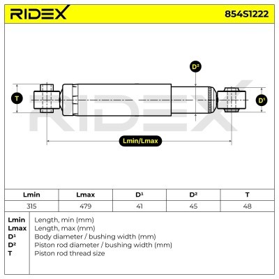 Amortyzator RIDEX 854S1222 854S1222 - foto 6