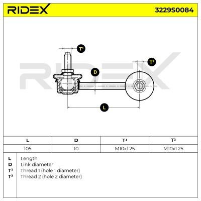 Łącznik Stabilizatora RIDEX 3229S0084 3229S0084 - foto 5