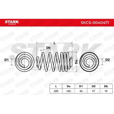 Sprężyna Zawieszenia Stark SKCS-0040471 SKCS-0040471 - foto 5
