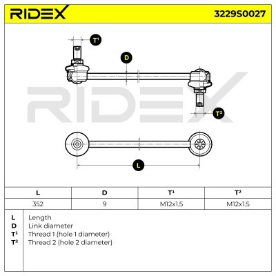 Łącznik Stabilizatora RIDEX 3229S0027 3229S0027 - foto 8