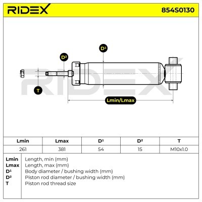 Amortyzator RIDEX 854S0130 854S0130 - foto 8