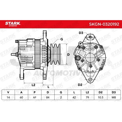 Alternator Stark SKGN-0320192 SKGN-0320192 - foto 6