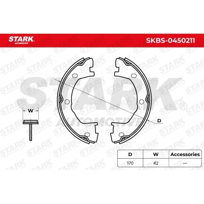 Klocki hamulcowe Stark SKBS-0450211 SKBS-0450211 - foto 5