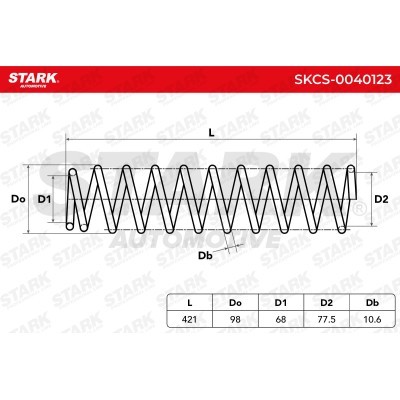 Sprężyna Zawieszenia Stark SKCS-0040123 SKCS-0040123 - foto 6