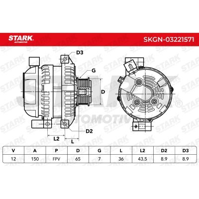 Alternator Stark SKGN-03221571 SKGN-03221571 - foto 6