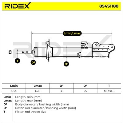 Amortyzator RIDEX 854S1188 854S1188 - foto 6