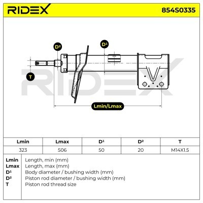 Amortyzator RIDEX 854S0335 854S0335 - foto 6