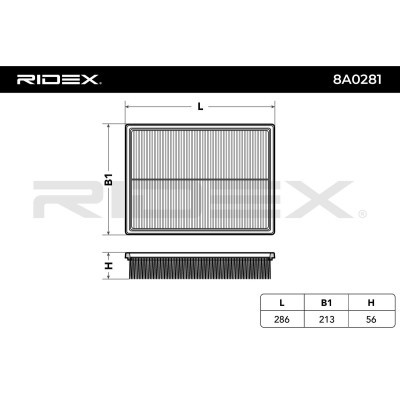 Filtr Powietrza RIDEX 8A0281 8A0281 - foto 6